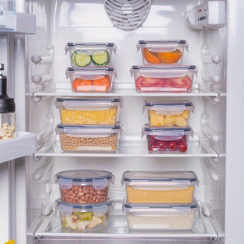 Clear Airtight Food Containers 3pcs\u002Fset Airtight Food Storage Containers - Clear Plastic Moisture-Proof Sealed Fresh-Keeping Box - Home Kitchen Supplies