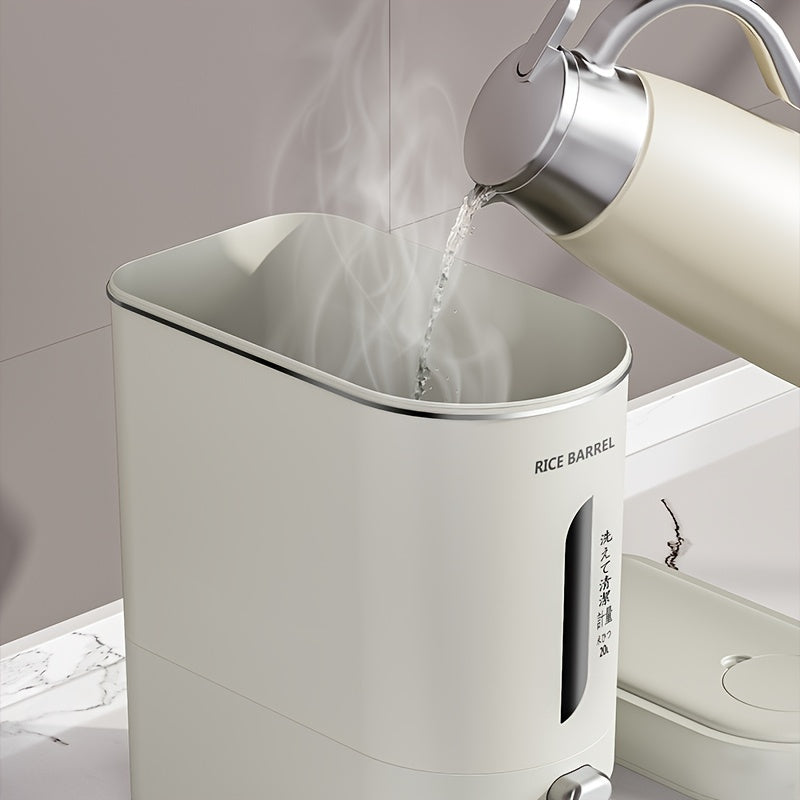 Single-Pack Sealed Rice Storage Container, Large Capacity with Kitchen Measuring Cup, Moisture and Pest Resistant for Rice, Grains, and Pet Food